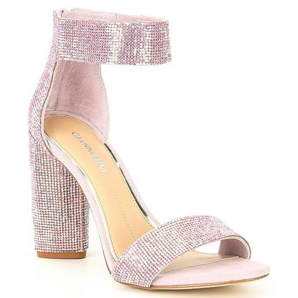 NEW Gianni Bini Ronilynn Rhinestone Bling Jewel Embellished Dress Sandals
